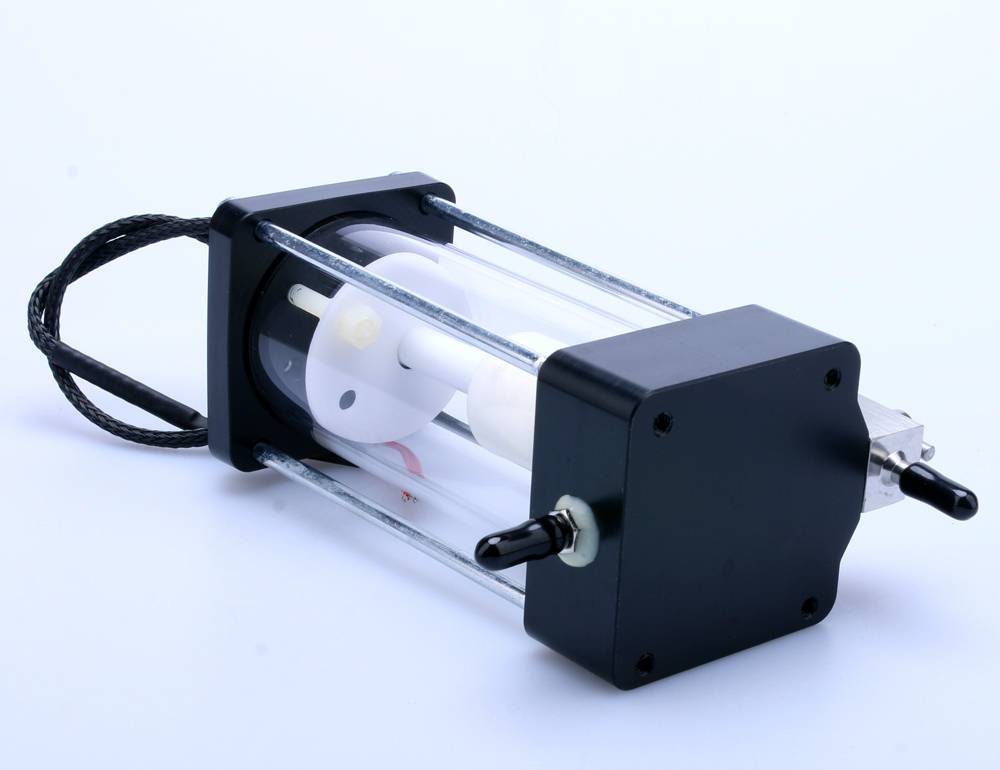 Single glass sub tank 90mm aluminium sub tank with 1 valves for textile printer 