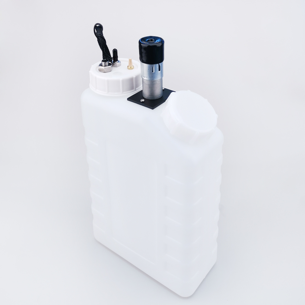 3.5L white sub tank with float / agitator / motor / muffler / single steel pipe