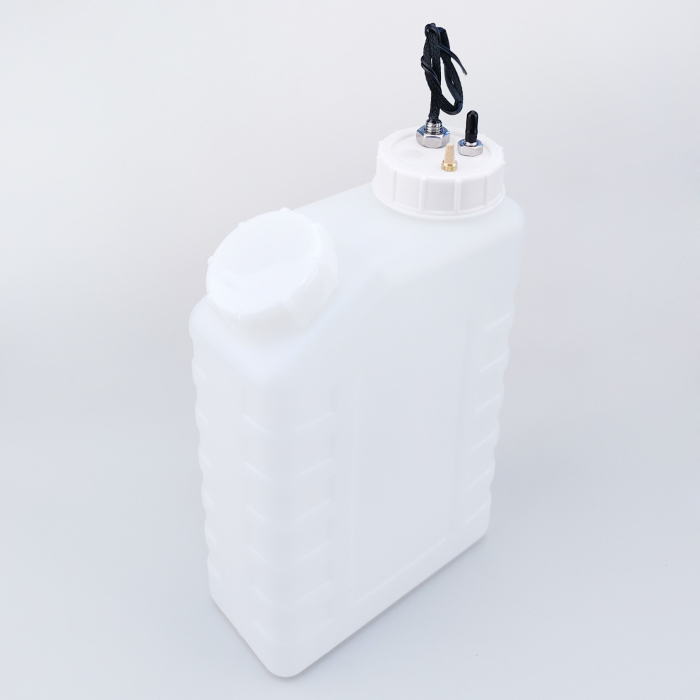 3.5L white sub tank with float / agitator / motor / muffler / single steel pipe